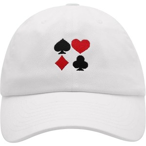 Playing Cards Suits Premium Dad Hat Embroidered Baseball Cap Casino Poker