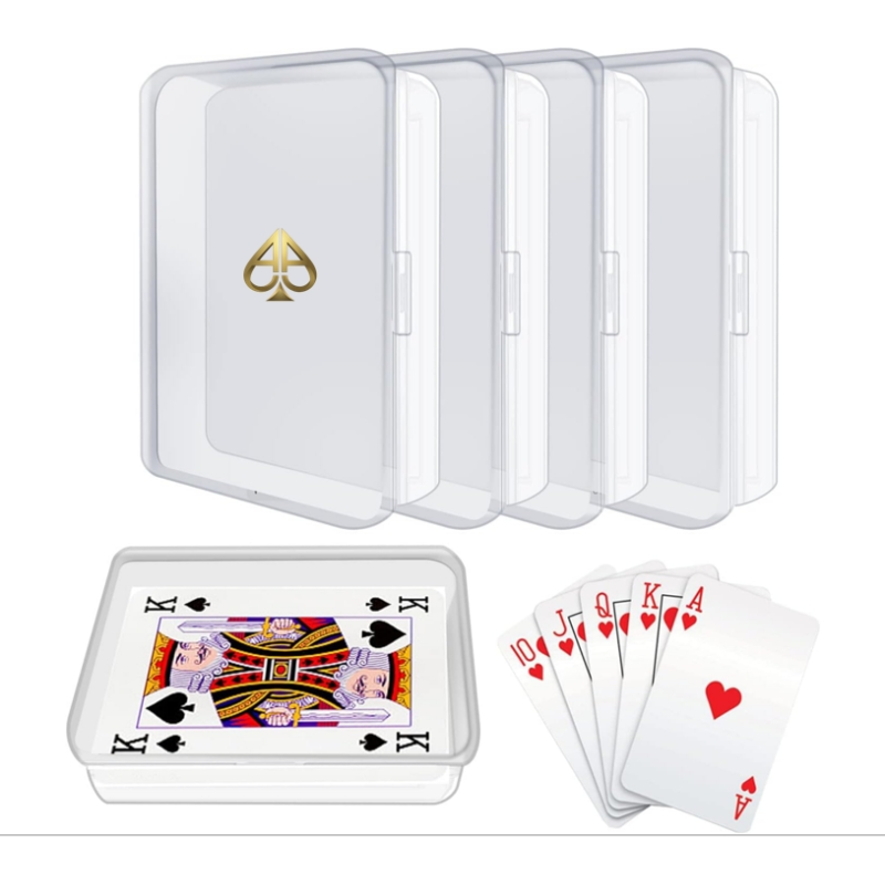 2 Deck of Waterproof Poker Cards and Playing Cards with Flexible Plastic PVC and Classic Trick Cards 