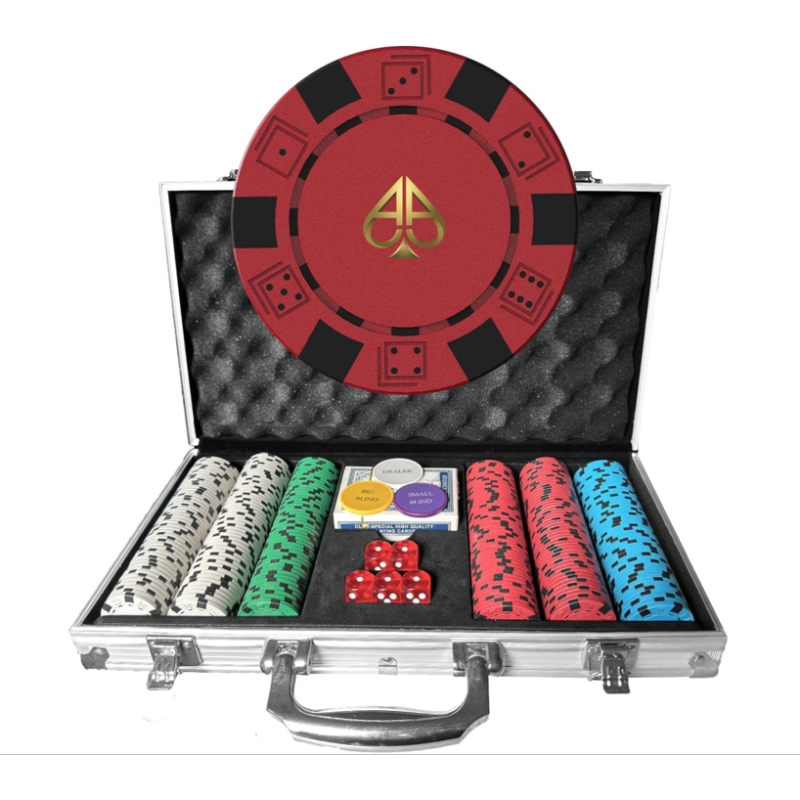 Poker Chips,Poker Chips Set for Card Board Game,11.5 Gram,for Texas Hold'em, Blackjack,Card Club or Late Night Poker Games 